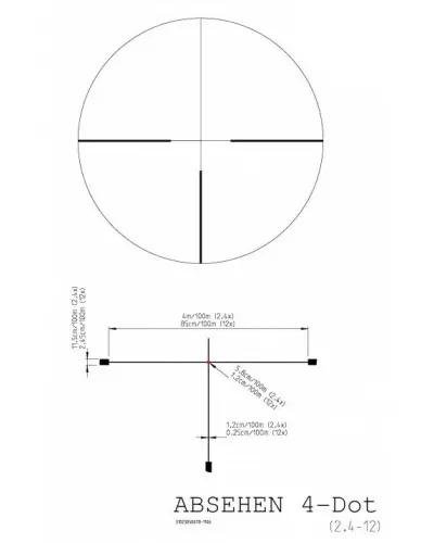 Luneta Kahles 2,4-12x56i Helia 5 – siatka