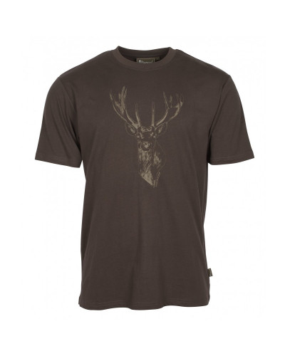 Koszulka T-shirt Pinewood Red Deer brązowa