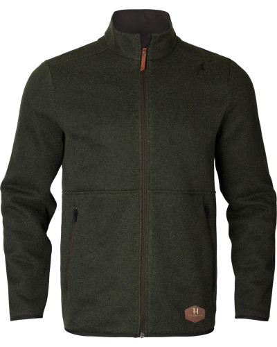 Sweter Härkila Metso full zip willow green