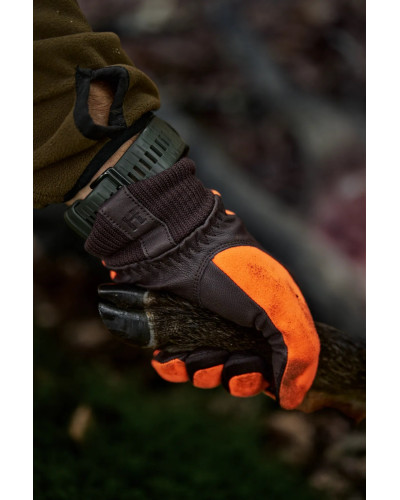 Rękawiczki Härkila Wildboar Pro Shooter Blaze WSP Orange Blaze/Brown