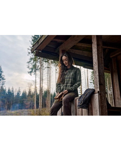 Koszula Härkila Pajala Women olive check