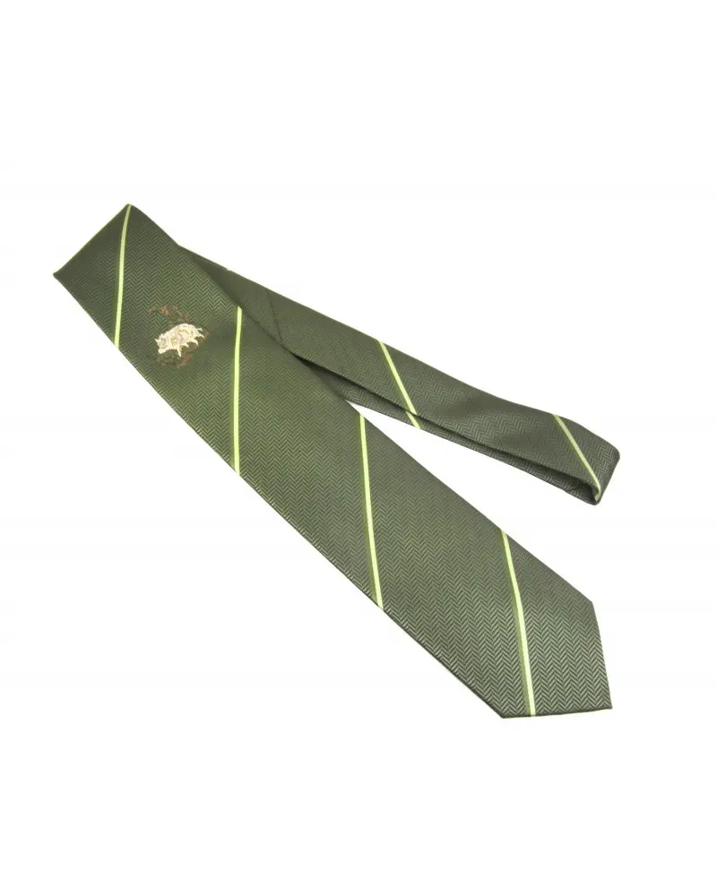 Krawat w stylu  myśliwskim Skogen, haft dzika