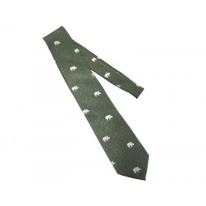 Krawat w stylu myśliwskim Skogen, haft warhlaka