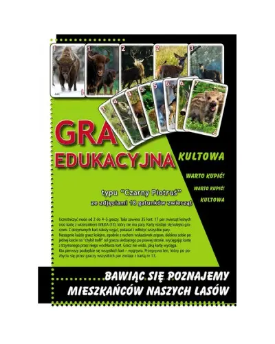 Karty edukacyjne Piotruś ze zdjęciami zwierząt