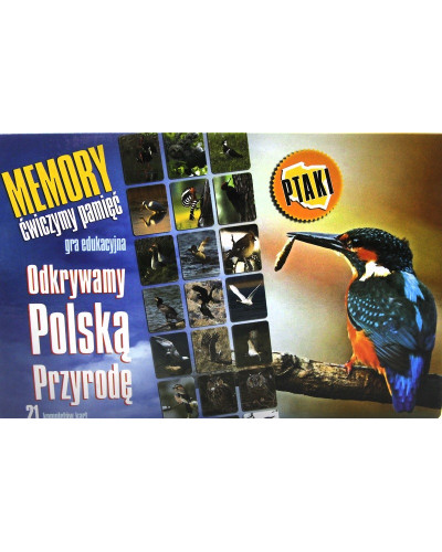 Karty edukacyjna Memory z serii Odkrywamy Polską Przyrodę ptaki