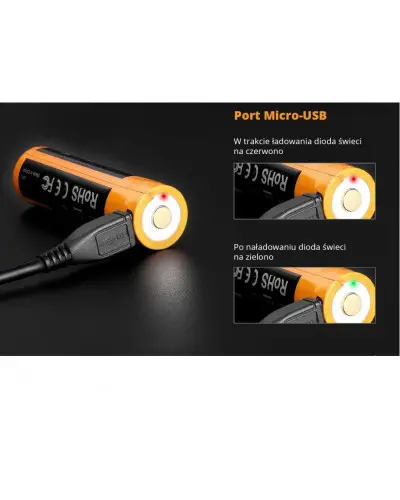 Akumulator Fenix ARB-L18U 18650 2600mAh 3,6V USB