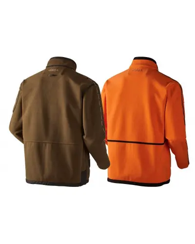 Kurtka polarowa Härkila Kamko brązowo-pomarańczowa