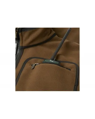 Kurtka polarowa Härkila Kamko brązowo-pomarańczowa