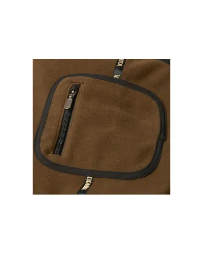 Kurtka polarowa Härkila Kamko brązowo-pomarańczowa