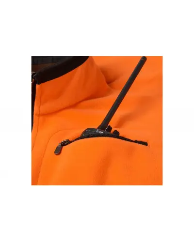 Kurtka polarowa Härkila Kamko brązowo-pomarańczowa