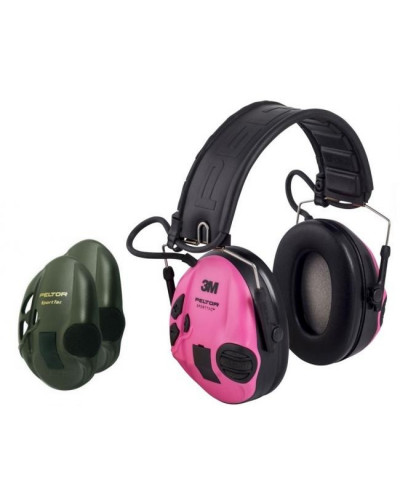 Ochronniki słuchu Peltor Sporttac aktywne zielone/różowe